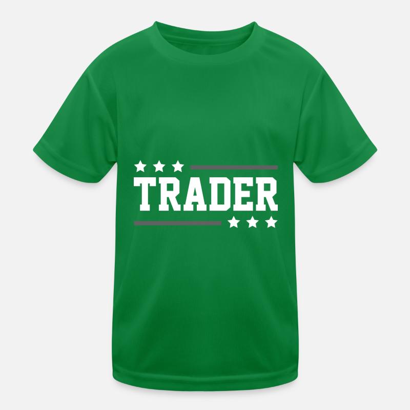Trader Beruf Kinder Funktions-T-Shirt
