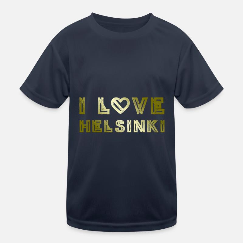 I Love Helsinki Kids Functional T-Shirt