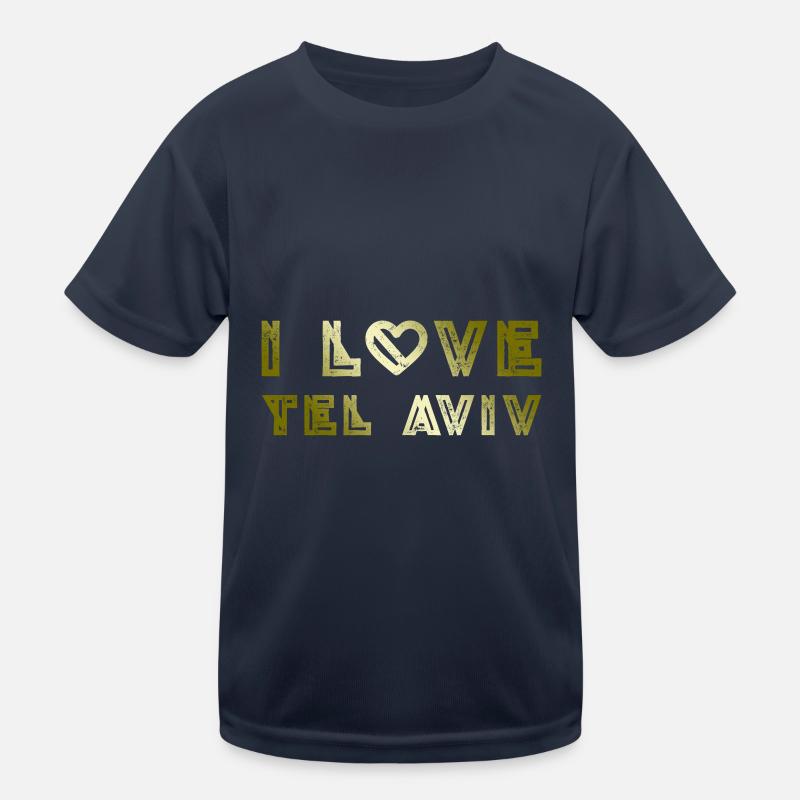 I Love Tel Aviv Kids Functional T-Shirt