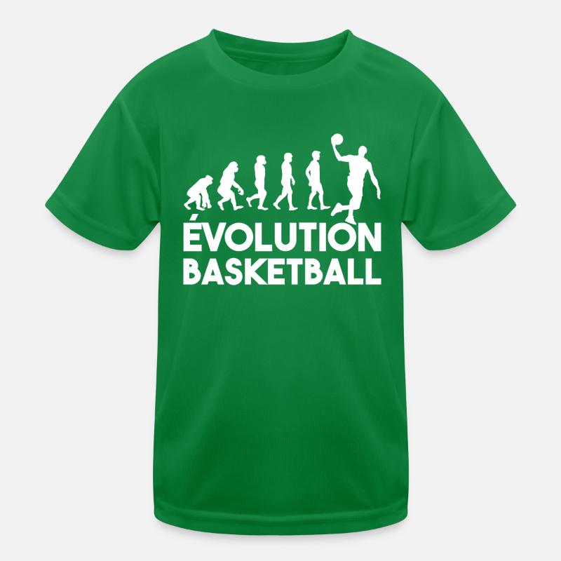 Die Entwicklung des Basketballs Kinder Funktions-T-Shirt