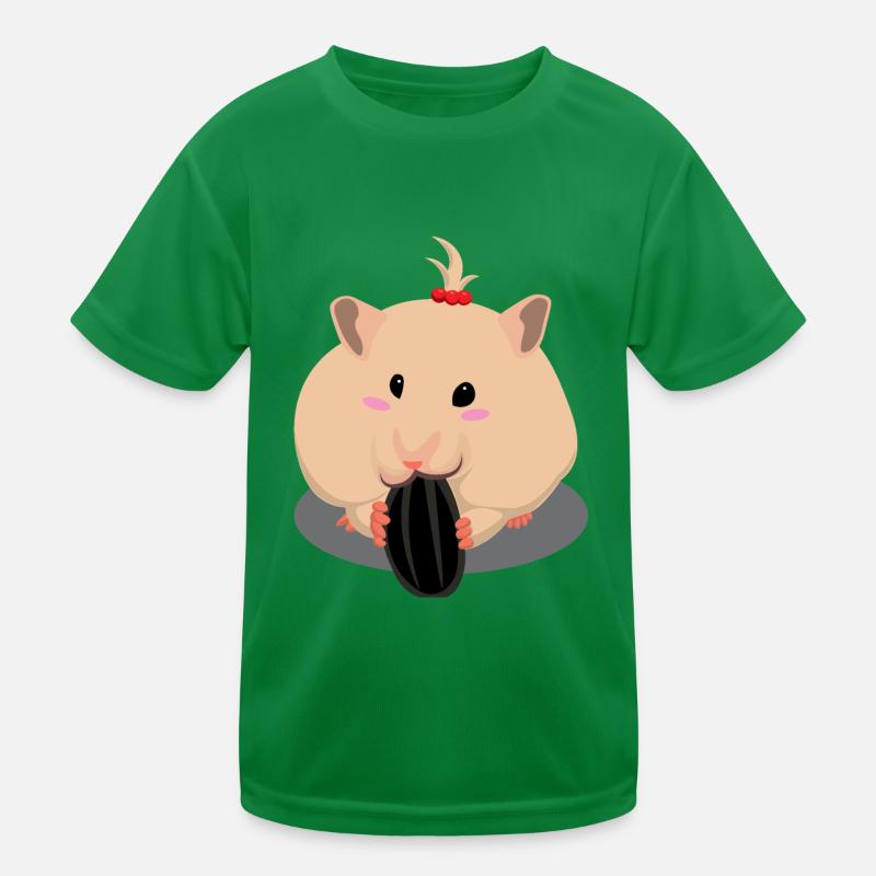 Netter Hell-Braun Hamster Essen Kinder Funktions-T-Shirt