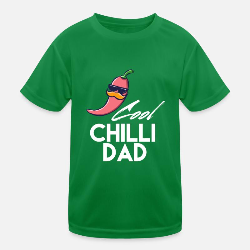 Chilli Spruch Papa Kinder Funktions-T-Shirt