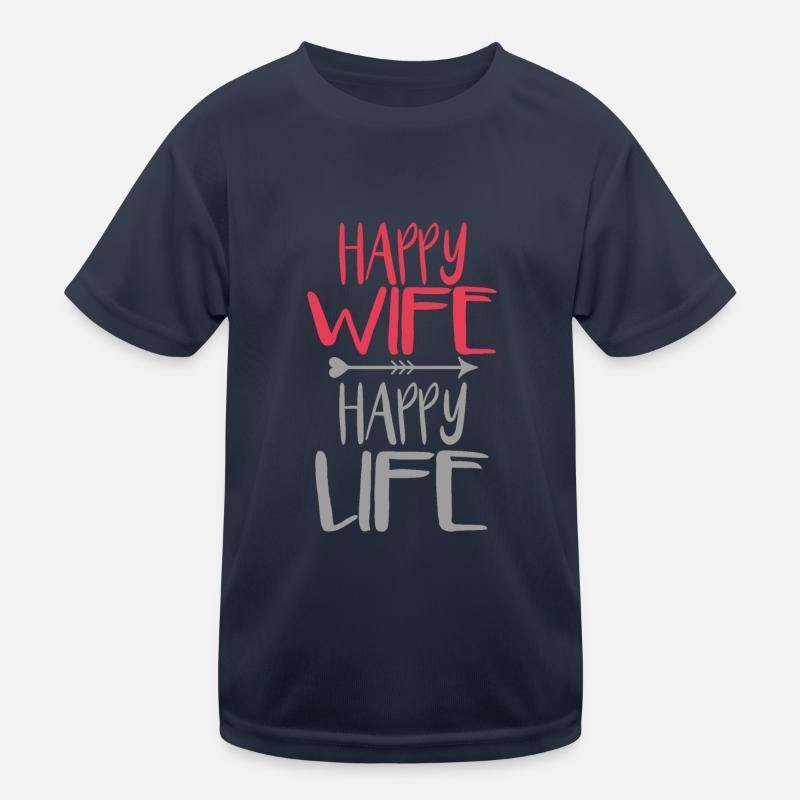 Femme heureuse, vie heureuse T-shirt sport Enfant