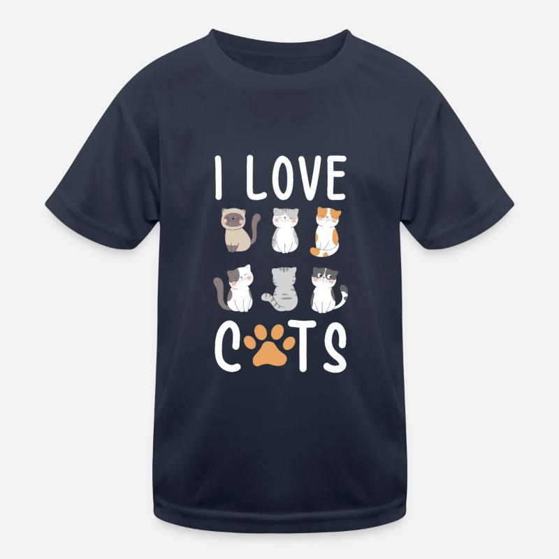 J'aime les chats j'aime les chats T-shirt sport Enfant