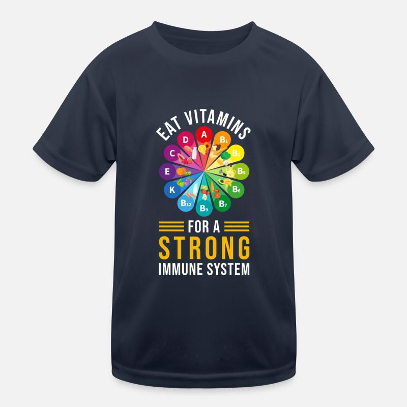Gesunde Essen Vitamine Kinder Funktions-T-Shirt