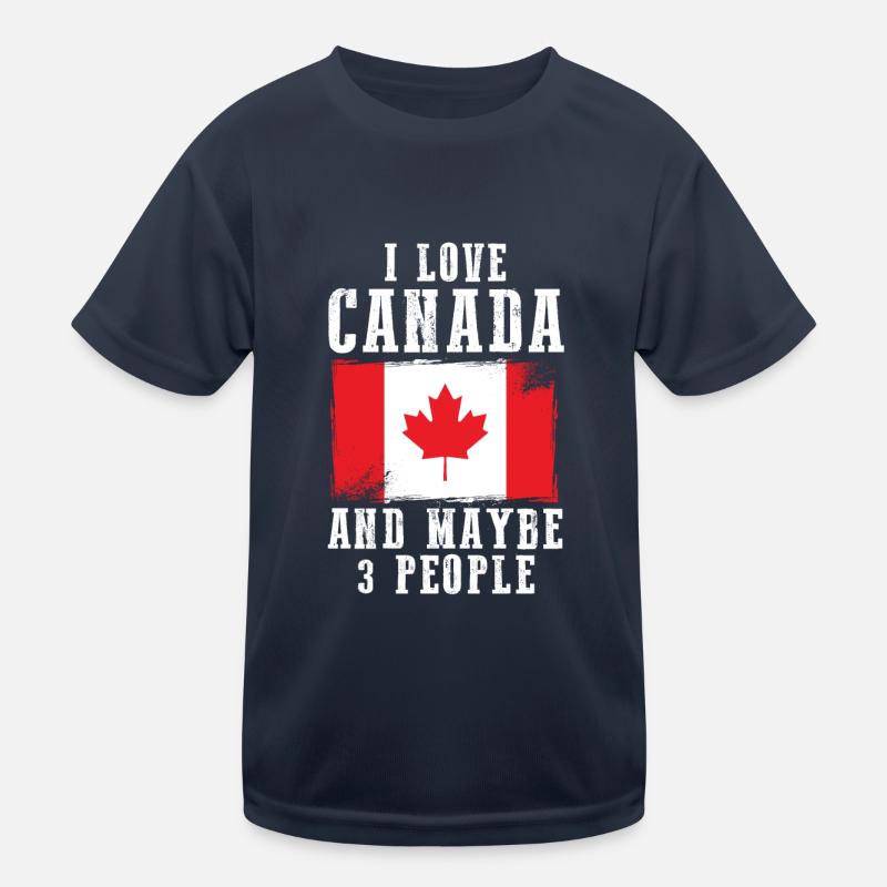 Canada Flag Canada Flag Kids Functional T-Shirt