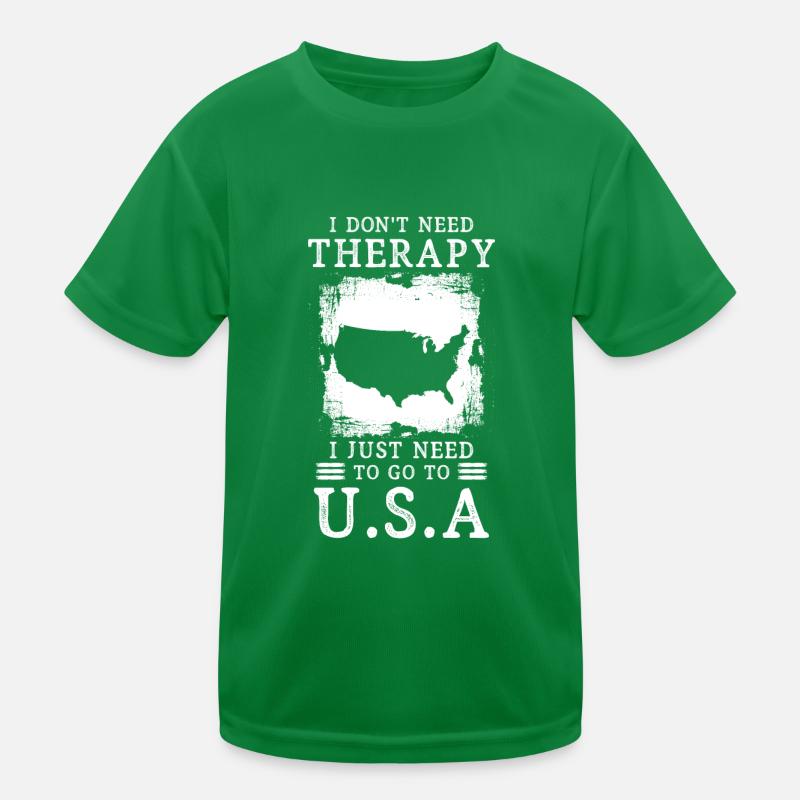 Etats-Unis Amérique vacances Émigration T-shirt sport Enfant