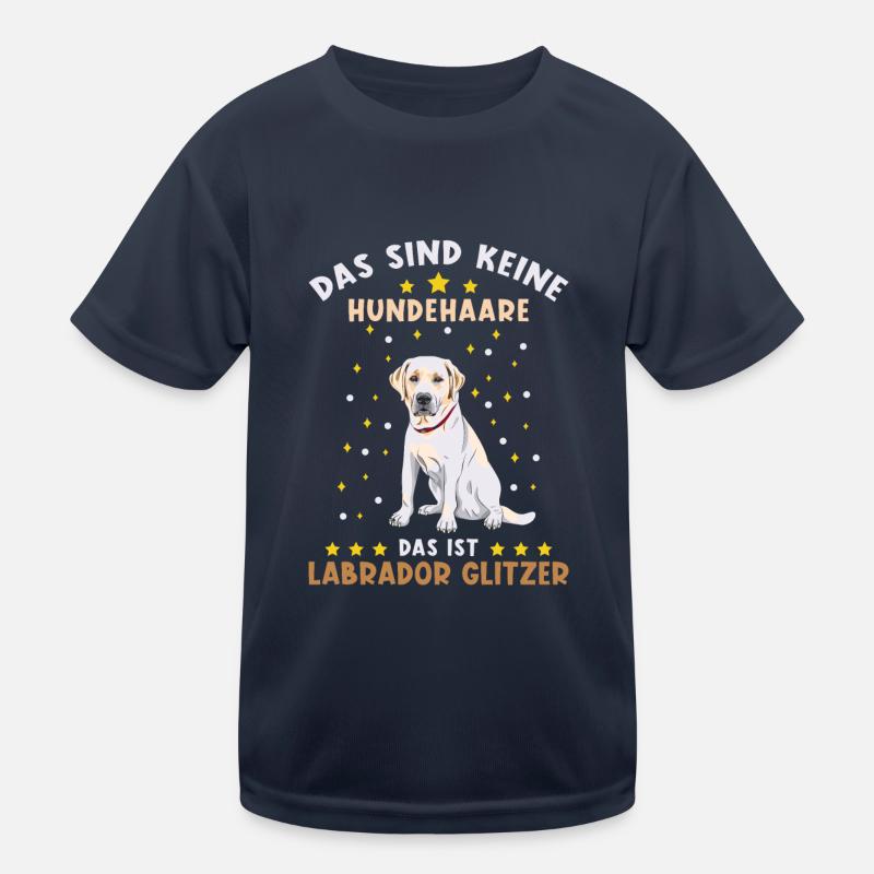 Labrador Glitzer Kinder Funktions-T-Shirt