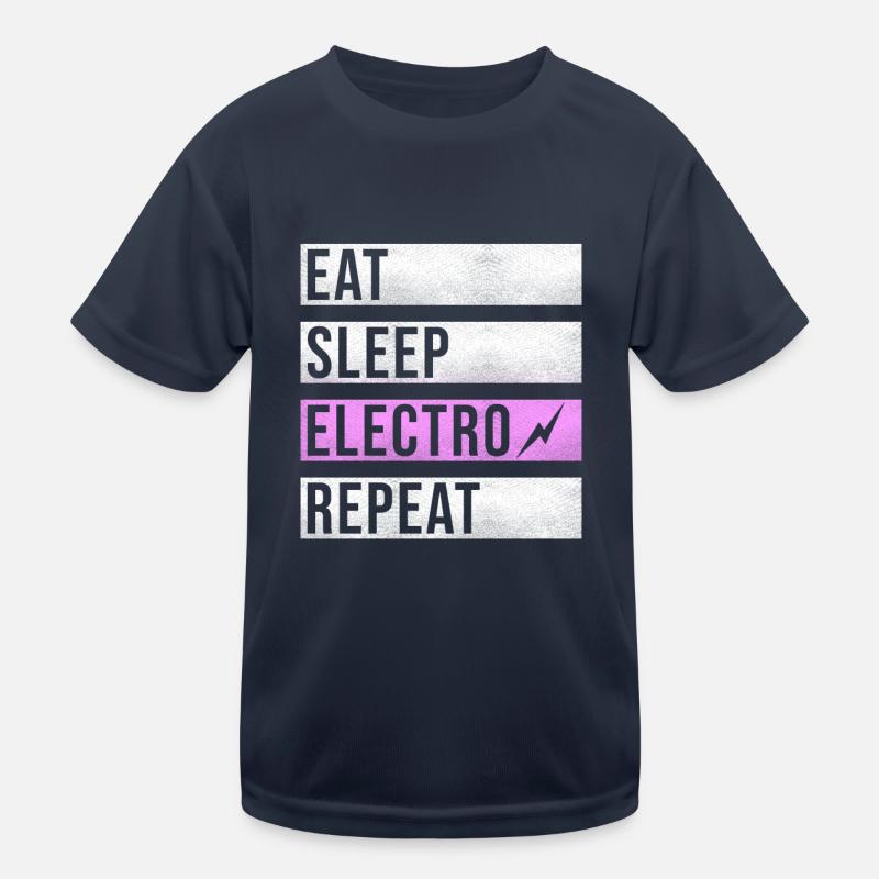 Techno Musique Electro Raver T-shirt sport Enfant