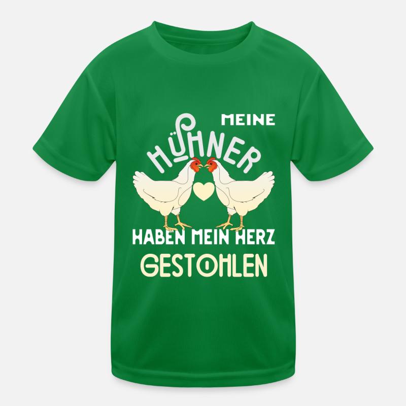 Hühnerstall Hühner Henne Bauer Geschenk Kinder Funktions-T-Shirt