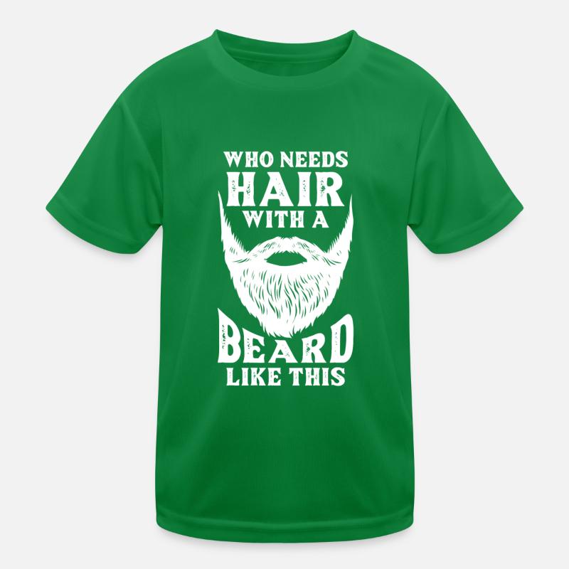 bald head Kids Functional T-Shirt