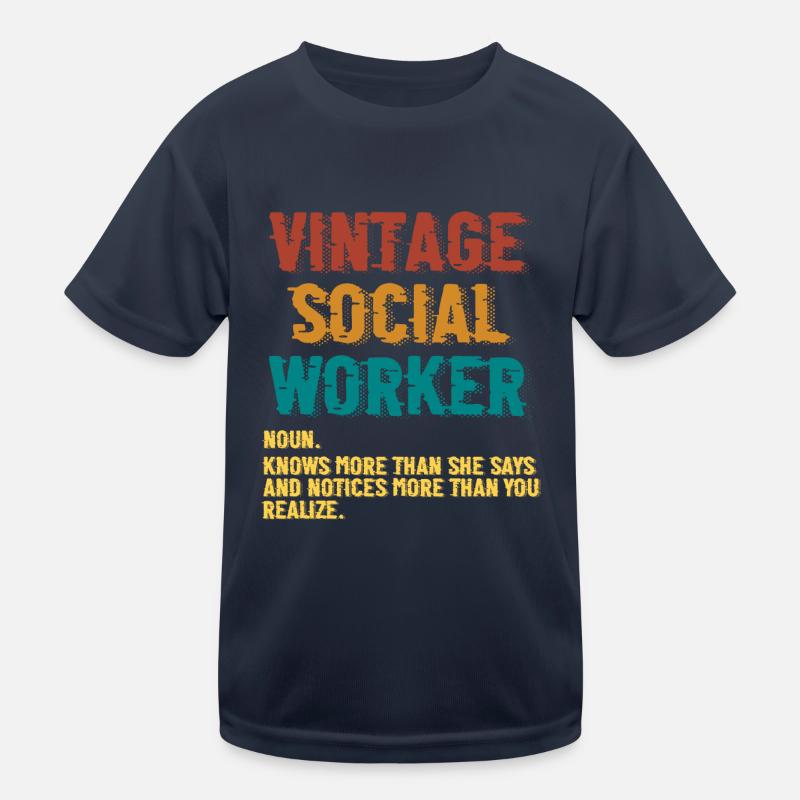 Love Social Worker Hero - Charitable Social Work Kinder Funktions-T-Shirt