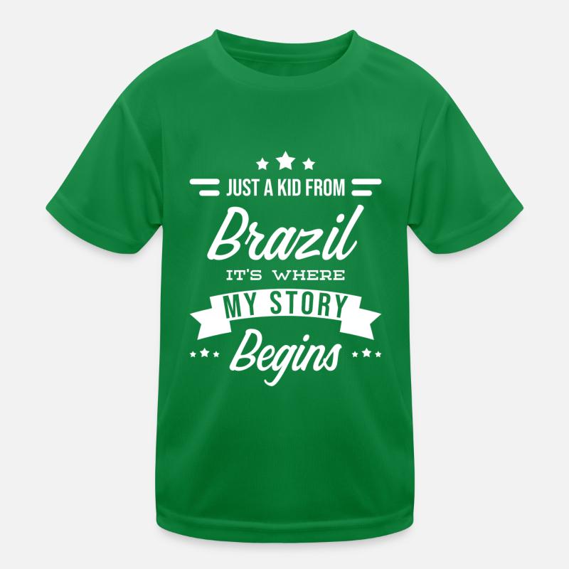Brazil Kids Functional T-Shirt