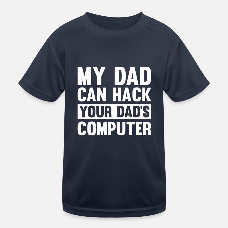 Hacker Hacking Code Computer papa Spruch Geschenk Kinder Funktions-T-Shirt