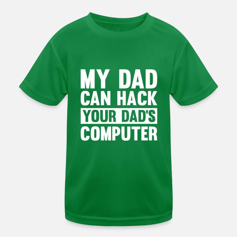 Hacker Hacking Code Computer papa Spruch Geschenk Kinder Funktions-T-Shirt