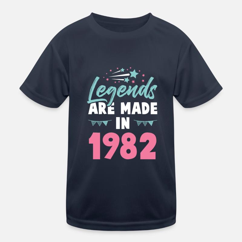 1982 anniversaire T-shirt sport Enfant