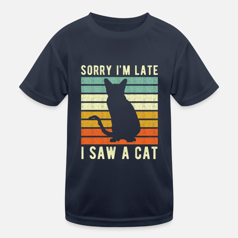 Chat drôle de sort T-shirt sport Enfant