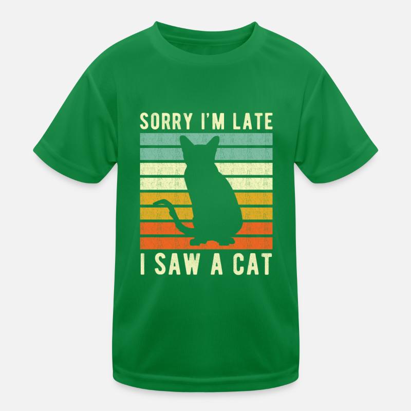 Katze lustiger Spruch Kinder Funktions-T-Shirt