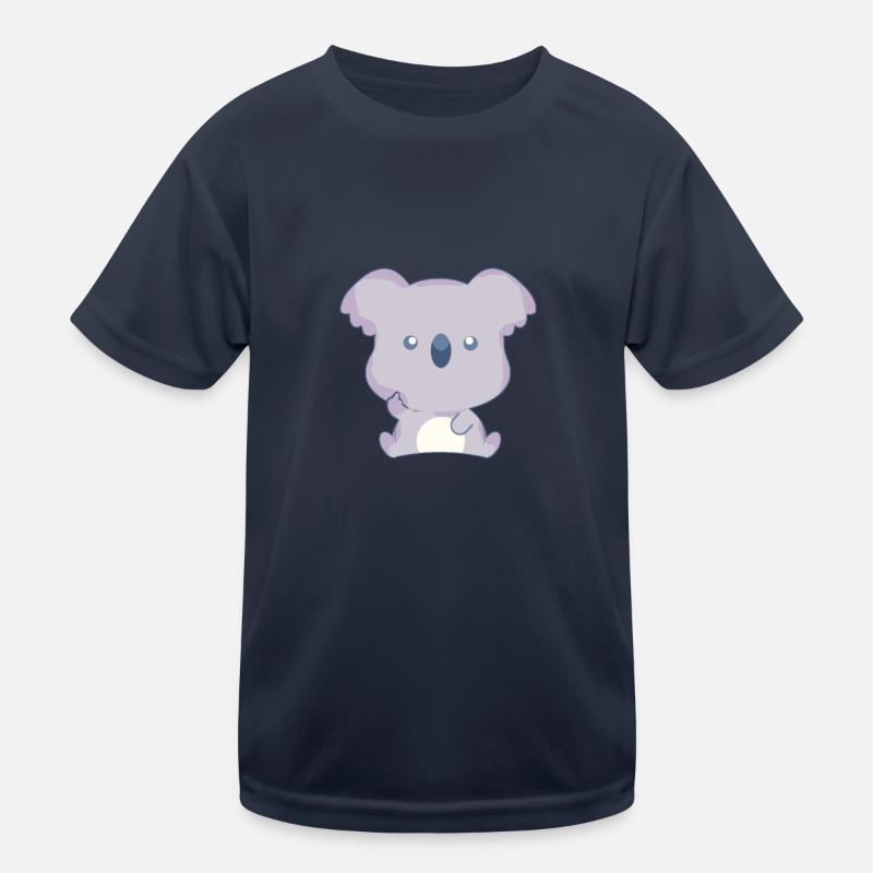 Koala Mittelfinger Kinder Funktions-T-Shirt