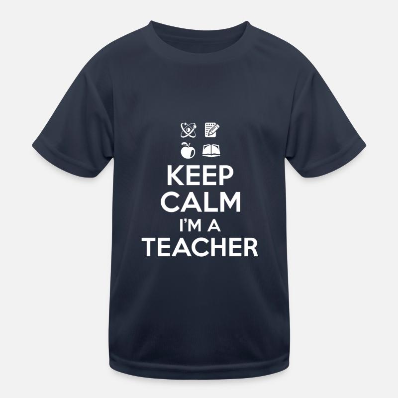 Keep Calm Lehrer Kinder Funktions-T-Shirt