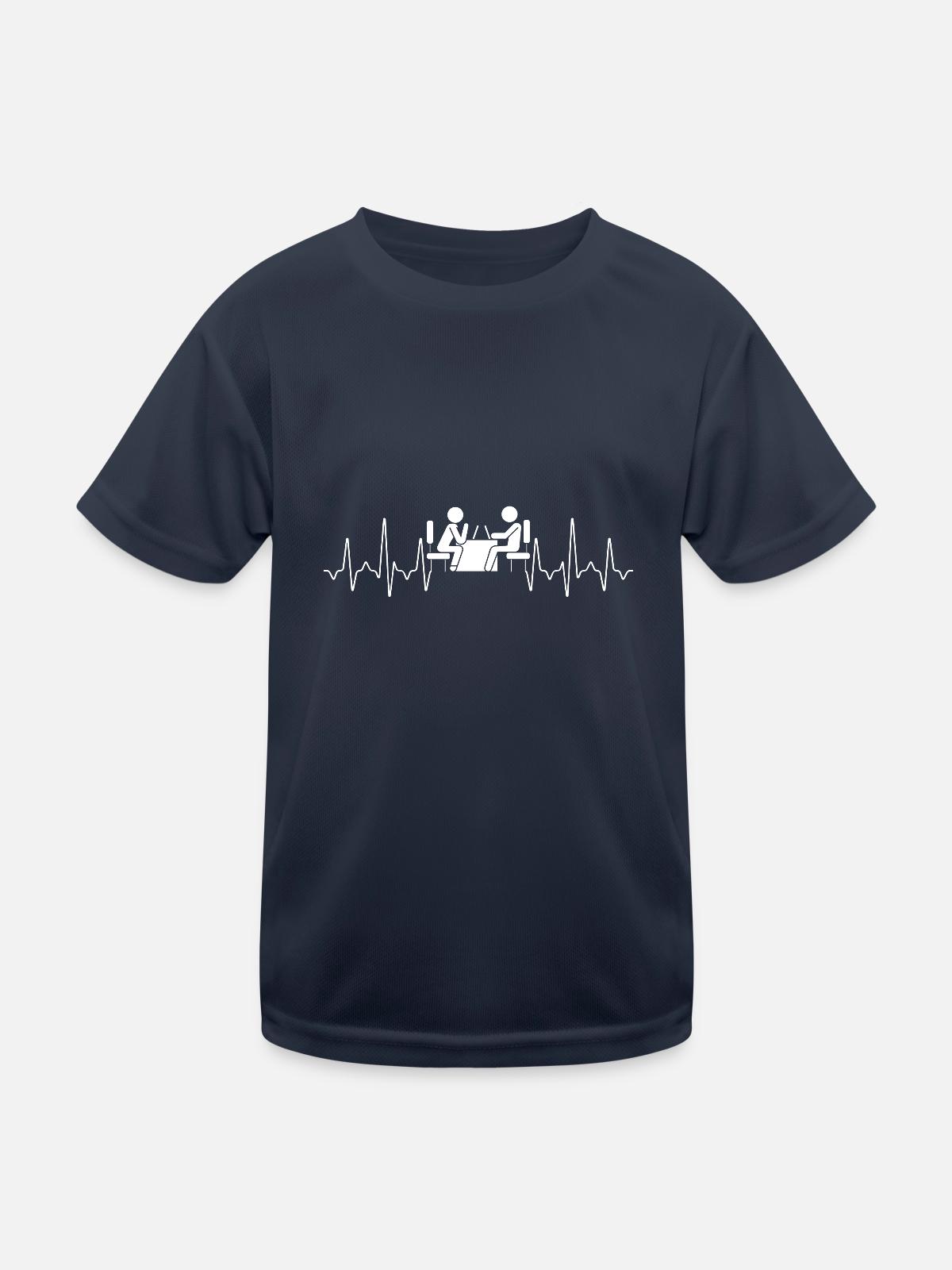 Therapeut Geschenk - Kinder Funktions-T-Shirt - Navy - Vorne
