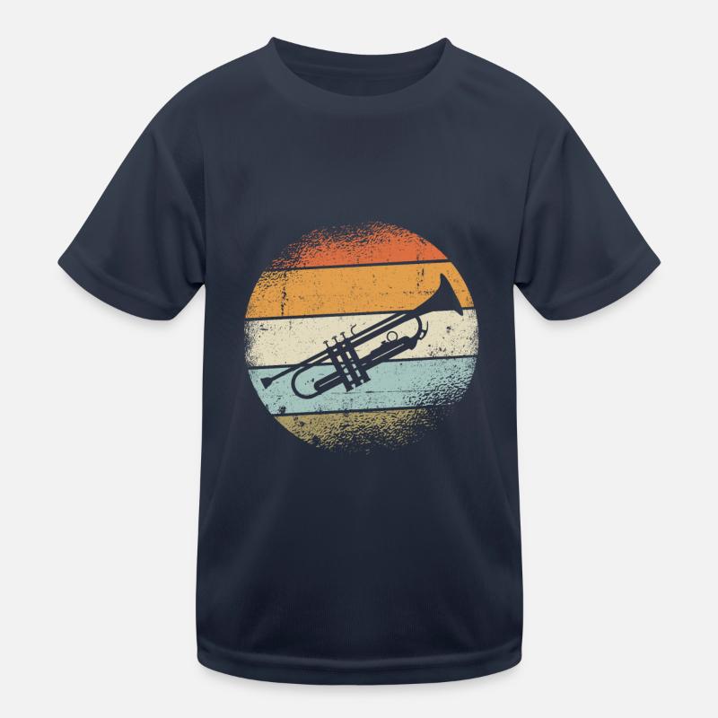 Trumpet Instrument Kids Functional T-Shirt