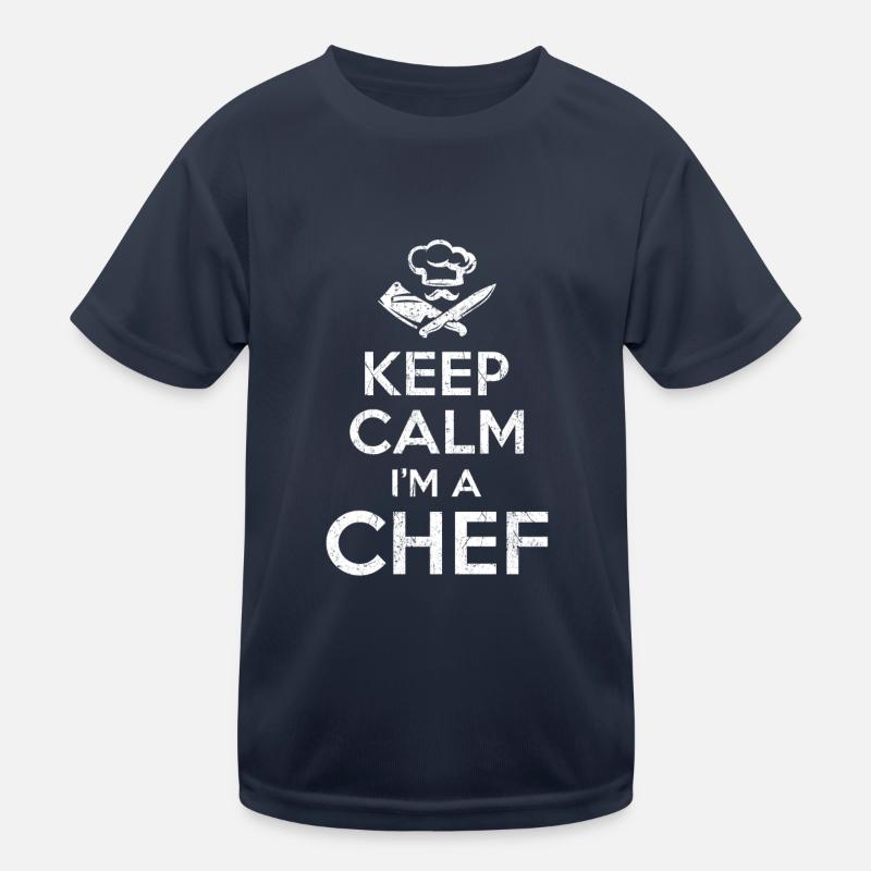 Keep Calm Chef T-shirt sport Enfant
