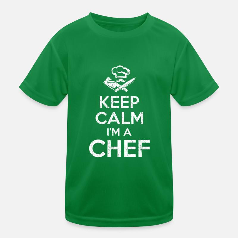 Keep Calm Chef T-shirt sport Enfant