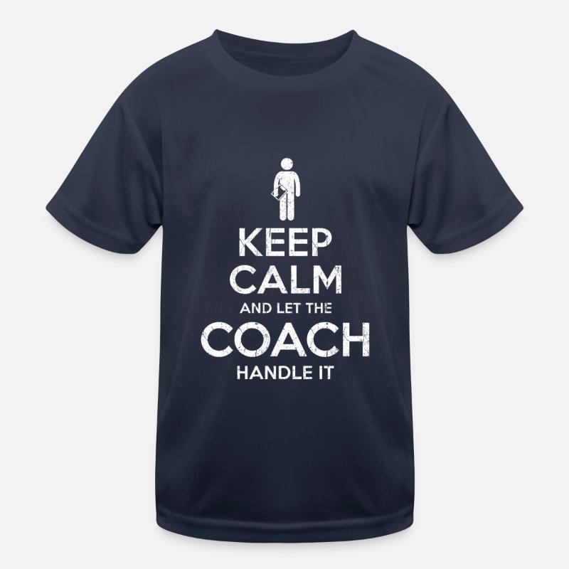 Keep Calm Coach T-shirt sport Enfant
