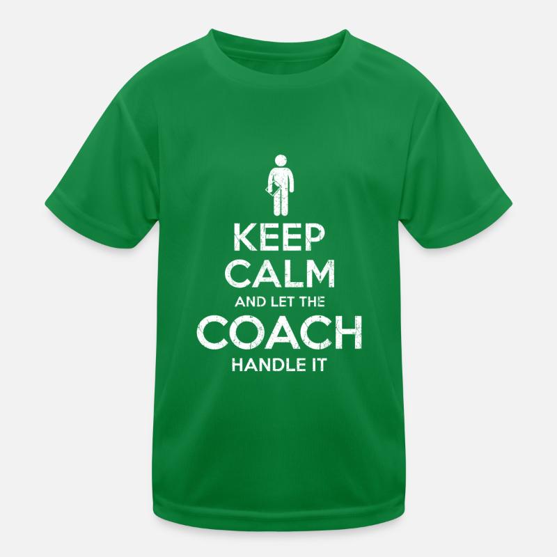 Keep Calm Coach T-shirt sport Enfant