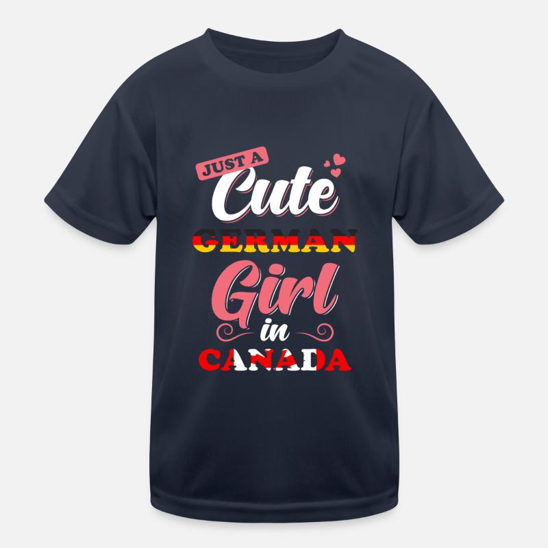 Germany Canada Saying Kids Functional T-Shirt
