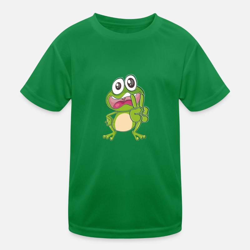 Frosch lustig Kinder Funktions-T-Shirt