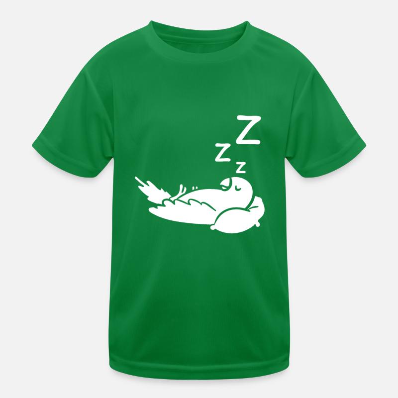 Sleeping Parrot Pillow Kids Functional T-Shirt