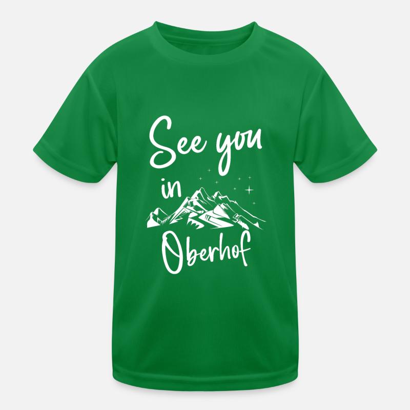 Oberhof Skiing Thuringian Forest Snowboarding Kids Functional T-Shirt