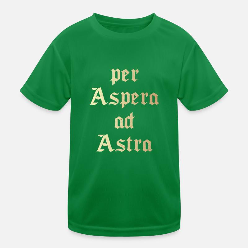 Per aspera ad astra Kinder Funktions-T-Shirt