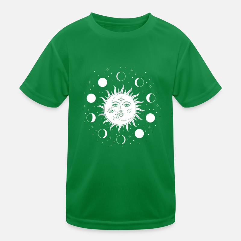 Soleil Lune occulte T-shirt sport Enfant