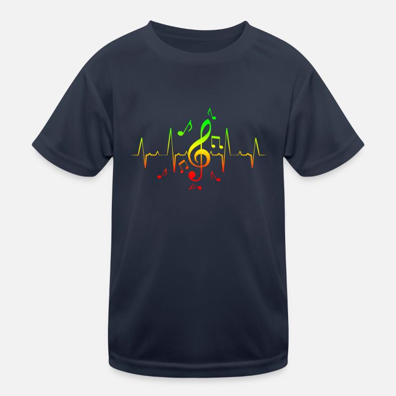 Reggae Music Note Hearbeat Kids Functional T-Shirt