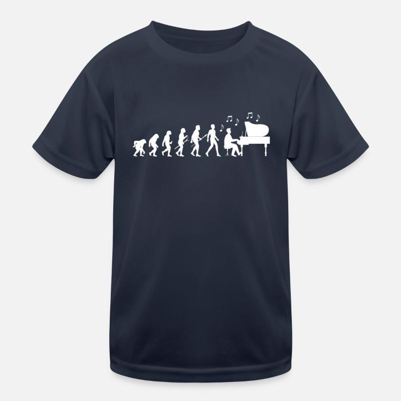 Pianist Evolution Kinder Funktions-T-Shirt