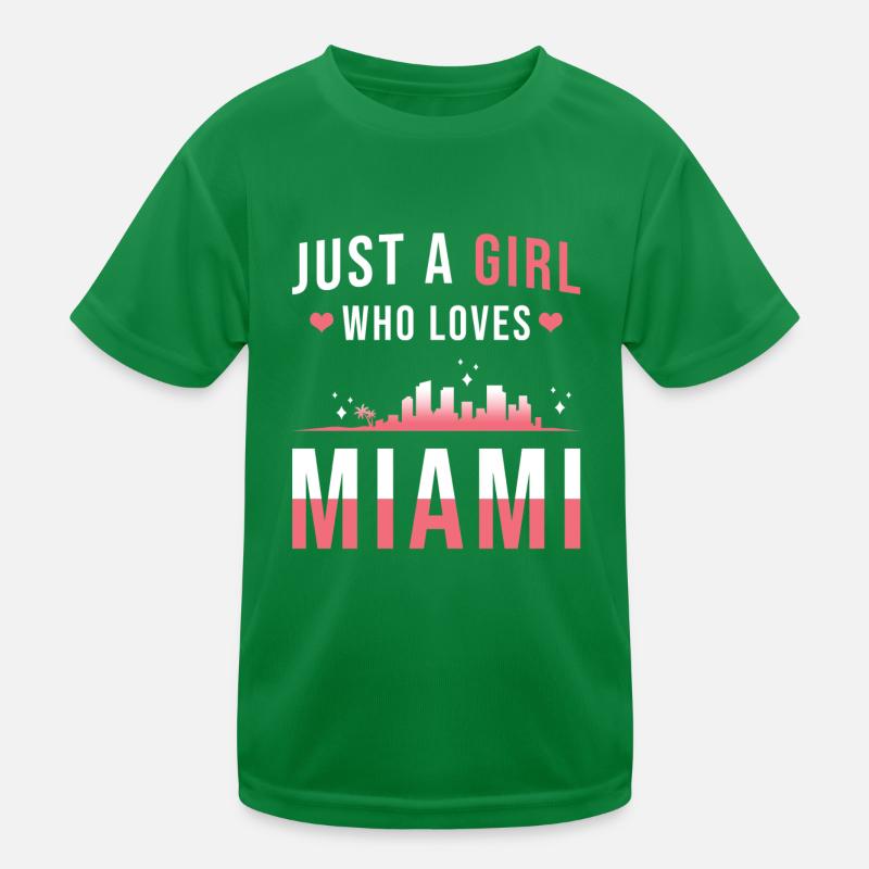 Miami Kinder Funktions-T-Shirt