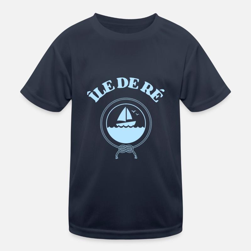 ile de ré bateau charente maritime T-shirt sport Enfant