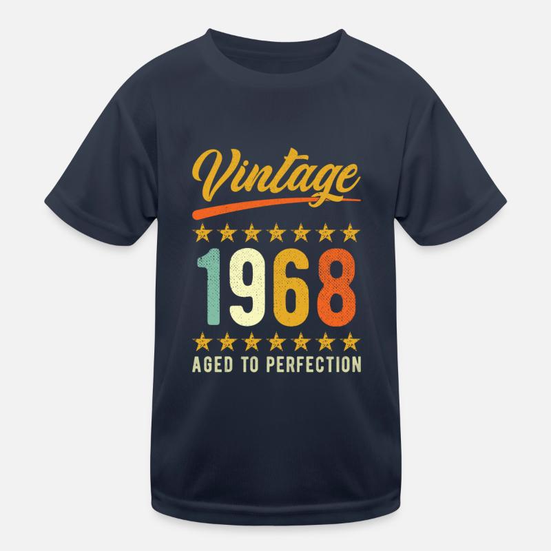 Geburtstag Spruch Born in 1968 Kids Functional T-Shirt