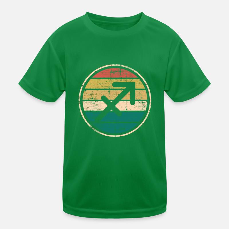 Schütze Sternzeichen Horoskop Retro Bday Geschenk Kinder Funktions-T-Shirt