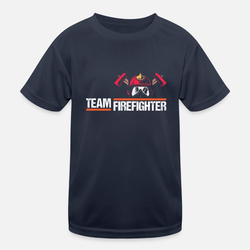 firefighter firefighter firefighter firefighter volunteer Kids Functional T-Shirt