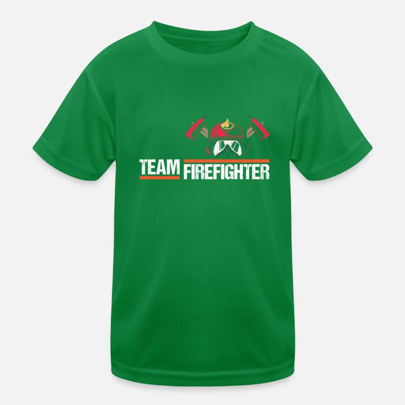 pompier pompier pompier pompier volontaire T-shirt sport Enfant