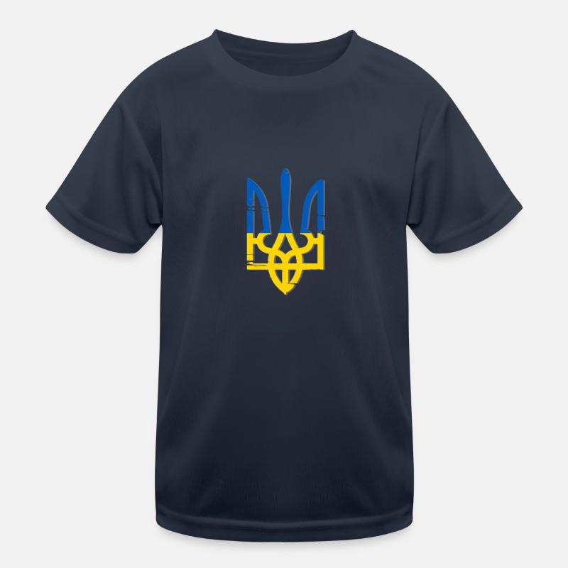 Ukraine Symbol Kinder Funktions-T-Shirt
