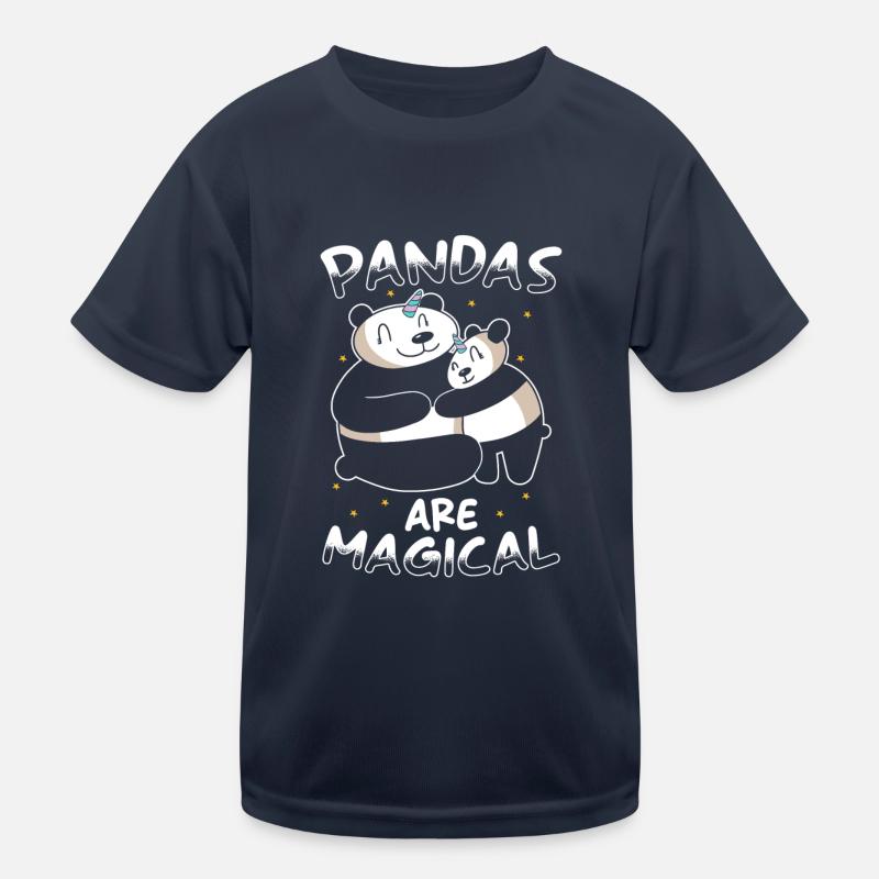 Panda Einhorn Panda Kinder Funktions-T-Shirt