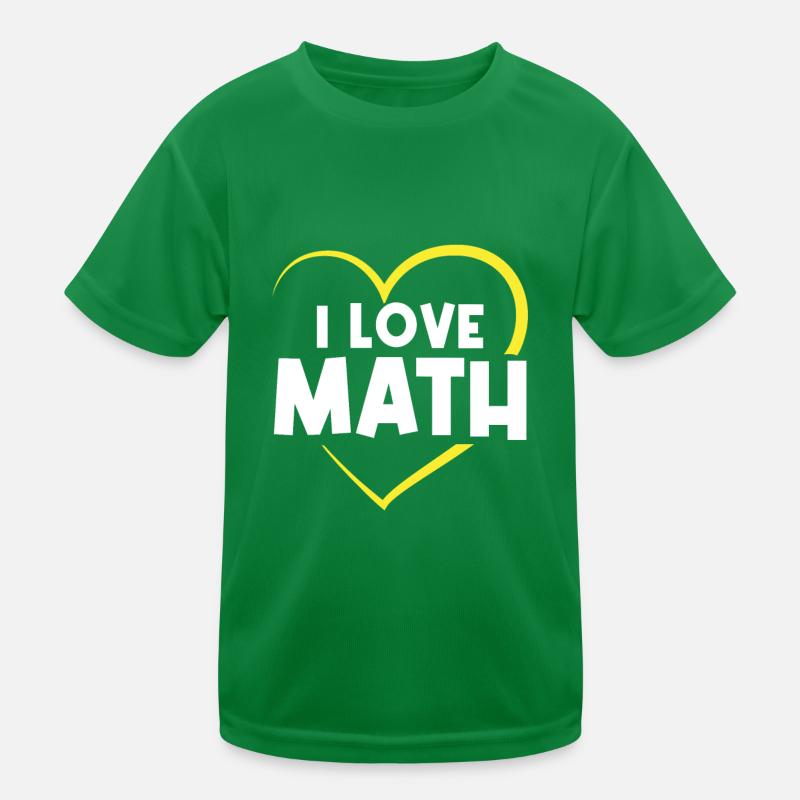 Ich liebe Mathe Kinder Funktions-T-Shirt