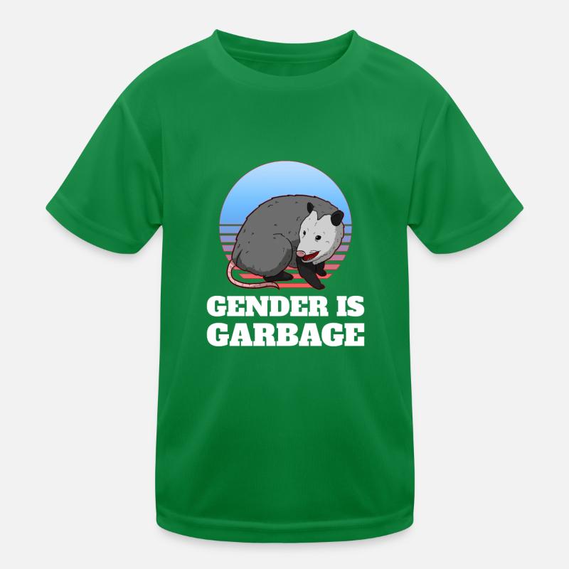 Gender is Garbage LGBT Nonbinary Kids Functional T-Shirt