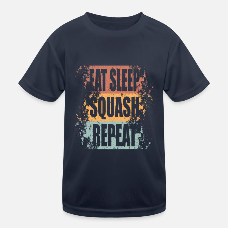 Squash Eat Sleep Répéter T-shirt sport Enfant