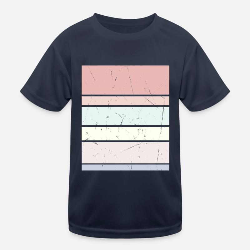 Rectangle pastel d’arrière-plan T-shirt sport Enfant